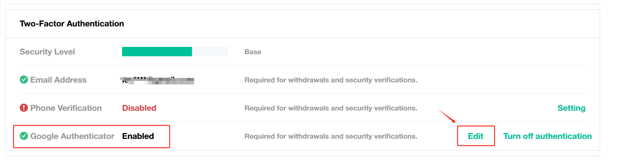 change auth 4