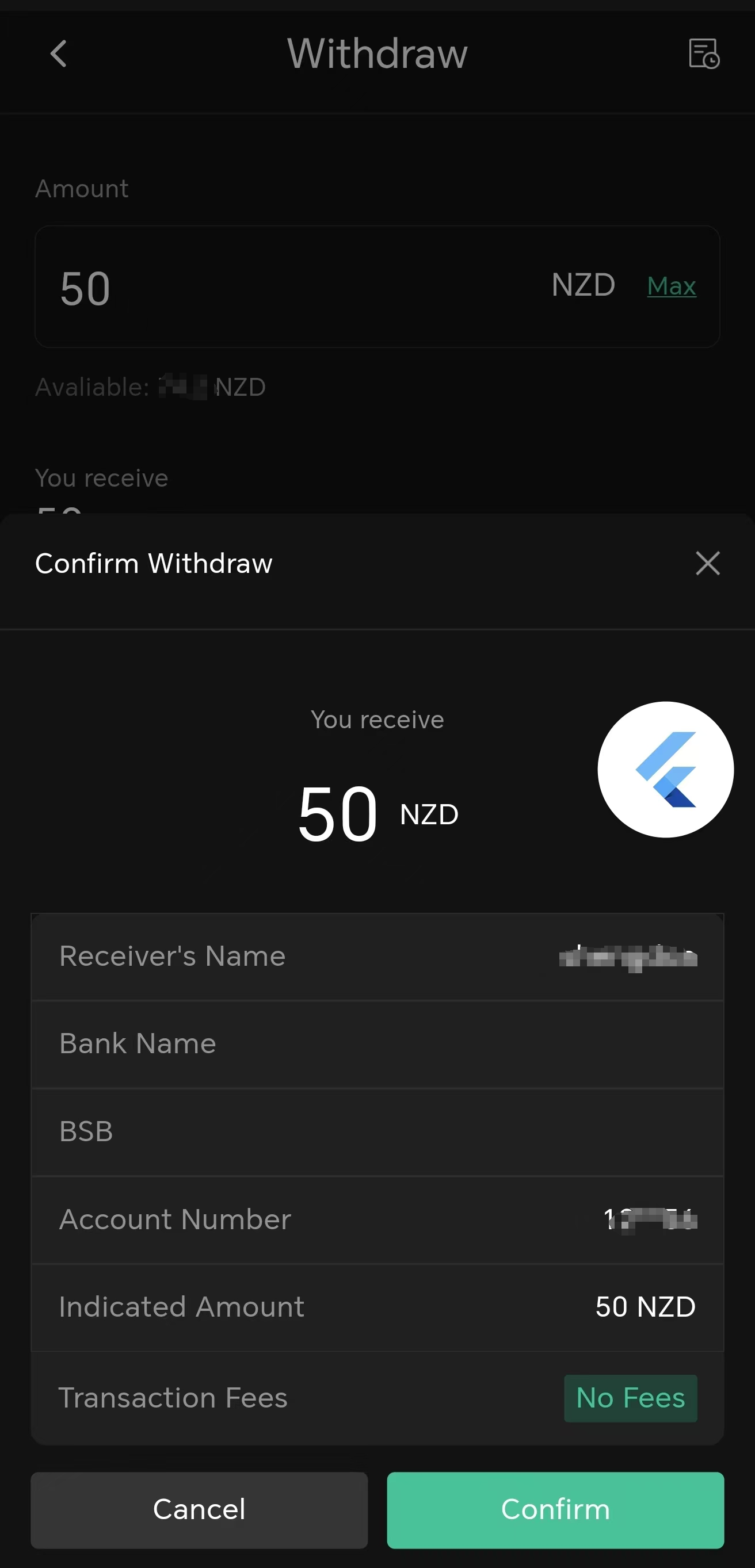 withdral NZD app2
