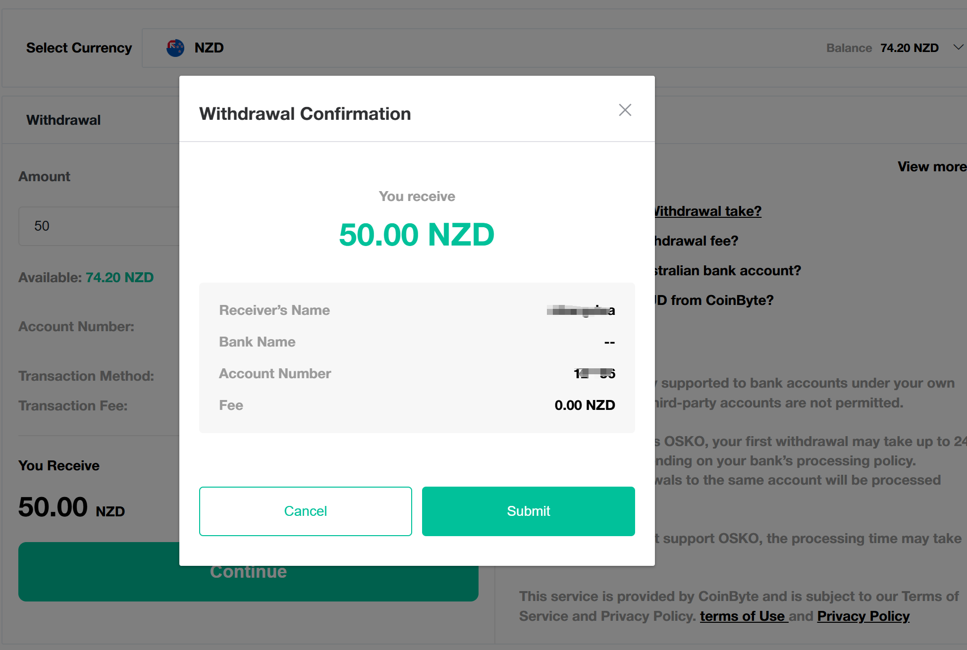 withdral NZD web2